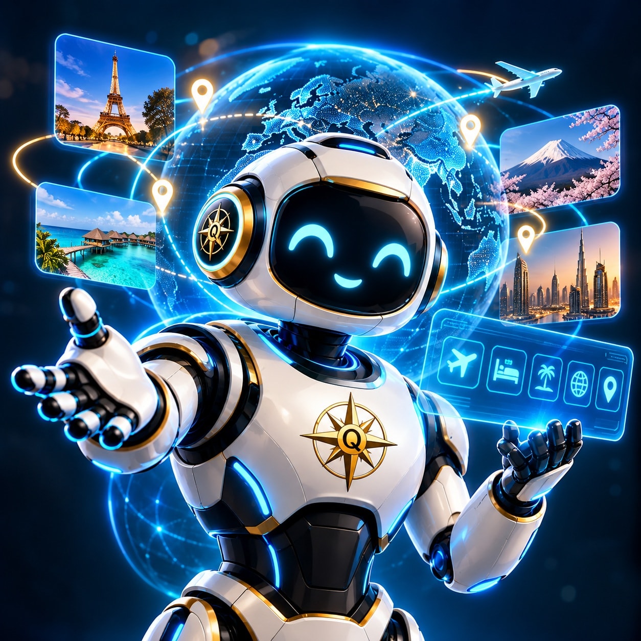 Quest AI travel assistant robot