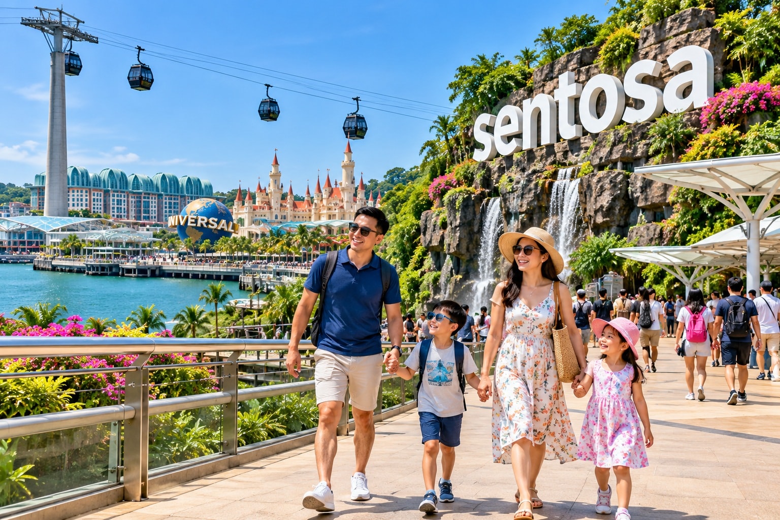 Family travel — Singapore · Dubai · Orlando